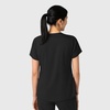Wink Boundless Women’s 2-Pocket V-Neck Scrub Top(Black)