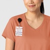 Wink Boundless Women’s 2-Pocket V-Neck Scrub Top(Terracotta)