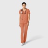 Wink Boundless Women’s 2-Pocket V-Neck Scrub Top(Terracotta)