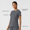 Wink Boundless Women’s Classic Scrub Tee(Pewter)
