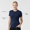 Wink Layers Women’s Short Sleeve Essential Tee(Navy)