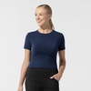 Wink Layers Women’s Short Sleeve Essential Tee(Navy)