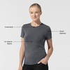 Wink Layers Women’s Short Sleeve Essential Tee(Pewter)