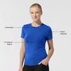 Wink Layers Women’s Short Sleeve Essential Tee(Royal)
