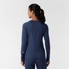 Wink Layers Women’s Watch Window Long Sleeve Underscrub Top(Navy)