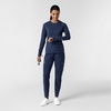 Wink Layers Women’s Watch Window Long Sleeve Underscrub Top(Navy)