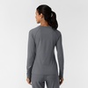 Wink Layers Women’s Watch Window Long Sleeve Underscrub Top(Pewter)