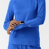 Wink Layers Women’s Watch Window Long Sleeve Underscrub Top(Royal)