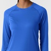 Wink Layers Women’s Watch Window Long Sleeve Underscrub Top(Royal)