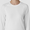 Wink Layers Women’s Watch Window Long Sleeve Underscrub Top(White)