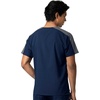 Wink Men’s Men’s Colorblock Scrub Top(Navy)