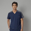 Wink Men’s Men’s Colorblock Scrub Top(Navy)