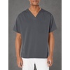 Wink Men’s Men’s V-Neck Scrub Top(Pewter)
