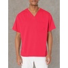 Wink Men’s Men’s V-Neck Scrub Top(Red)