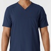 Wink Renew Men’s V-Neck 5 Pocket Scrub Top(Navy)