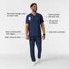 Wink Renew Men’s V-Neck 5 Pocket Scrub Top(Navy)