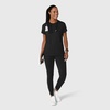Wink Renew Women’s Flex-n-Reach Crew Neck Scrub Top(Black)