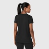 Wink Renew Women’s Flex-n-Reach Crew Neck Scrub Top(Black)