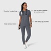 Wink Renew Women’s Flex-n-Reach Crew Neck Scrub Top(Pewter)