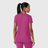 Wink Renew Women’s Flex-n-Reach Crew Neck Scrub Top(Raspberry)