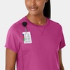Wink Renew Women’s Flex-n-Reach Crew Neck Scrub Top(Raspberry)