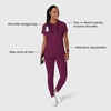 Wink Renew Women’s Flex-n-Reach Crew Neck Scrub Top(Wine)
