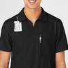 Wink W123 Men’s Collar Scrub Top(Black)