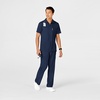 Wink W123 Men’s Collar Scrub Top(Navy)