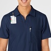 Wink W123 Men’s Collar Scrub Top(Navy)