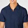 Wink W123 Men’s Collar Scrub Top(Navy)