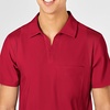 Wink W123 Men’s Collar Scrub Top(Red)