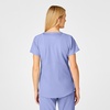 Wink W123 Women’s Flex Back Stylized V-Neck Scrub Top, Ceil Blue, 2X