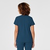 Wink W123 Women’s Mock Wrap Scrub Top(Caribbean Blue)