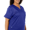 Wink W123 Women’s Mock Wrap Scrub Top(Galaxy Blue)