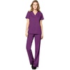 Wink W123 Women’s Mock Wrap Scrub Top(Grape)