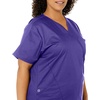 Wink W123 Women’s Mock Wrap Scrub Top(Grape)