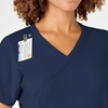 Wink W123 Women’s Mock Wrap Scrub Top(Navy)
