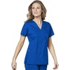 Wink W123 Women’s Mock Wrap Scrub Top(Royal)
