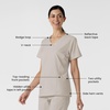 Wink W123 Women’s Stylized V-Neck Scrub Top(Cloud)