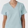 Wink W123 Women’s Stylized V-Neck Scrub Top(Sky Blue)