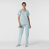 Wink W123 Women’s Stylized V-Neck Scrub Top(Sky Blue)