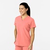 Wink Women’s Women’s Flex-n-Reach V-Neck Scrub Top(Paradise Pink)