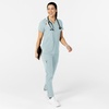 Wink Women’s Women’s Flex-n-Reach V-Neck Scrub Top(Sky Blue)