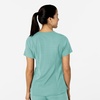 Wink Women’s Women’s Flex-n-Reach V-Neck Scrub Top(Turquoise)
