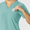 Wink Women’s Women’s Flex-n-Reach V-Neck Scrub Top(Turquoise)