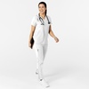 Wink Women’s Women’s Flex-n-Reach V-Neck Scrub Top(White)