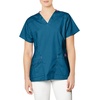 Wink WonderFLEX Women’s Verity V-Neck Scrub Top(Caribbean Blue)
