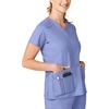 Wink WonderFLEX Women’s Verity V-Neck Scrub Top(Ceil Blue)