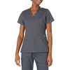 Wink WonderFLEX Women’s Verity V-Neck Scrub Top(Charcoal)