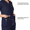 Wink WonderFLEX Women’s Verity V-Neck Scrub Top(Navy)